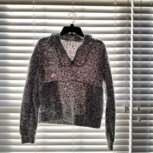 Fleece Quarter Zip Cropped M